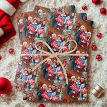 Custom Photo Gift Wrap, Familie Custom Afbeelding 