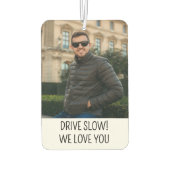 Custom Photo Girlfriend Boyfriend Gift for Mom Dad Luchtverfrisser (Achterkant)