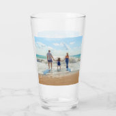 Custom Photo Glass Gift met Uw Foto's Glas (Achterkant)