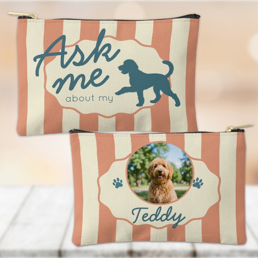 Custom Photo Golden Doodle Ask Me About My Dog Etui