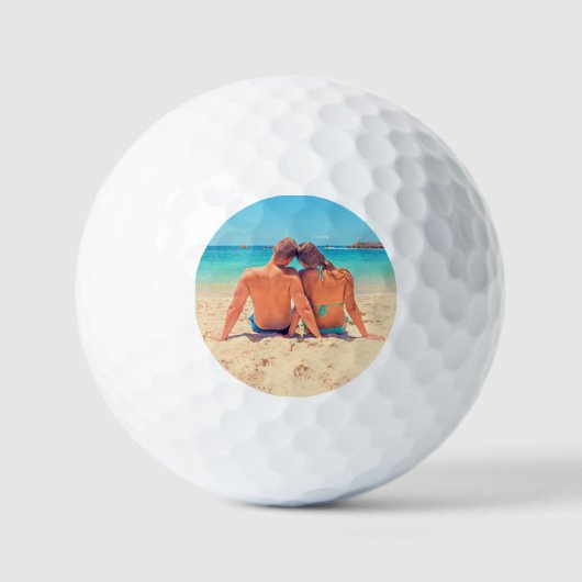 Custom Photo Golf Balls Stamps Personalized Gift Golfballen (Voorkant)