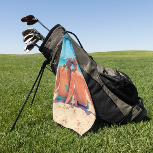 Custom Photo Golf Handdoek Uw eigen ontwerp (Groen)