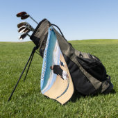 Custom Photo Golf Towel Gift Personalized Text Golfhanddoek (Groen)