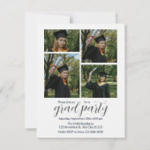 Custom Photo Graduation Party Invitation Kaart (Achterkant)