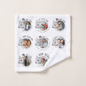 Custom Photo Grandson Birthday Bad Handdoek (Wasdoekje)