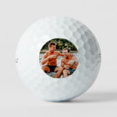 Custom Photo Groomsmen Gift Golf Simple Modern Golfballen (Voorkant)