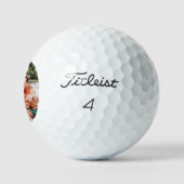 Custom Photo Groomsmen Gift Golf Simple Modern Golfballen (Logo)