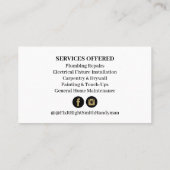 Custom Photo Handyman Visitekaartje (Achterkant)