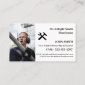 Custom Photo Handyman Visitekaartje (Voorkant)