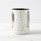 Custom Photo Happy Birthday Mug for Women Tweekleurige Koffiemok (Center)