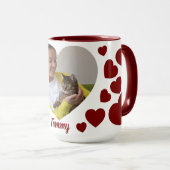 Custom Photo Heart Mug: A Keepsake for Cat Lovers Mok (Voorkant rechts)