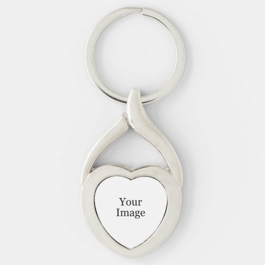 Custom Photo Heart Sleutelhanger (Voorkant)