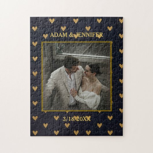 Custom Photo Hearts Background Legpuzzel (Verticaal)