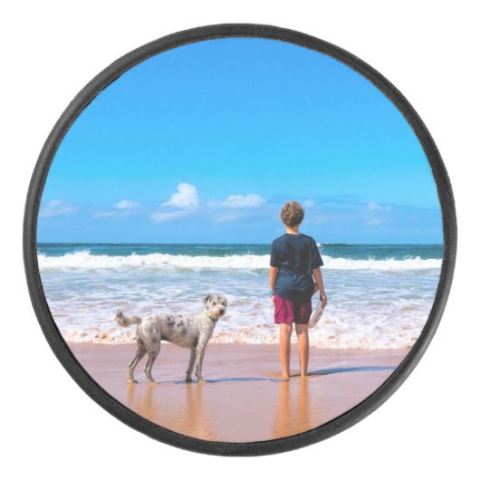Custom Photo Hockey Puck uw eigen ontwerp (Voorkant)