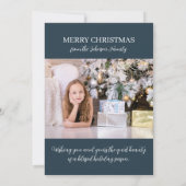 Custom Photo Holiday Mountain Scene  Kaart (Achterkant)