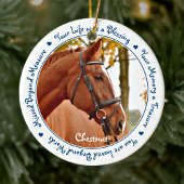 Custom Photo Horse Memorial Keramisch Ornament