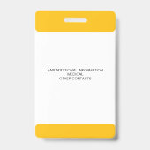 Custom Photo ID Badge for Kids with Emergency Cont (Achterkant)