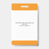 Custom Photo ID Badge for Kids with Emergency Cont (Achterkant)