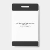 Custom Photo ID Badge for Kids with Emergency Cont (Achterkant)