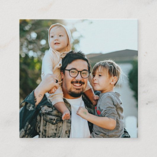 Custom Photo Informatiekaartje (Voorkant)