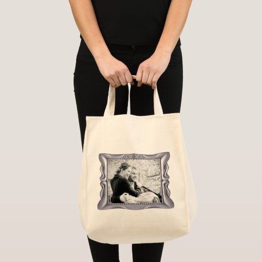 Custom Photo Jubileum Fancy Silver Lijst, YPI Tote Bag (Voorkant (product))