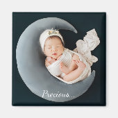 Custom photo keepsake precious baby magneet (Voorkant)