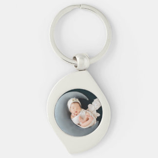 Custom photo keepsake precious baby sleutelhanger
