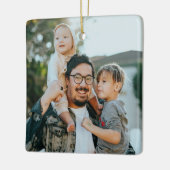 Custom Photo Keramisch Ornament (Links)