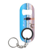 Custom Photo Keychain Bottle Opener with Your Pets Mini Flessenopener (Voorkant)