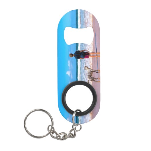 Custom Photo Keychain Bottle Opener with Your Pets Mini Flessenopener (Voorkant)