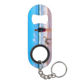 Custom Photo Keychain Bottle Opener with Your Pets Mini Flessenopener (Achterkant)