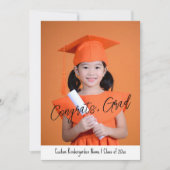 Custom Photo Kindergarten Graduation  Kaart (Voorkant)