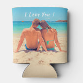 Custom Photo Koelbox Uw Love Design met Tekst Blikjeskoeler (Achterkant)