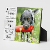 Custom Photo Labrador Retriever Memorial Fotoplaat (Zijkant)