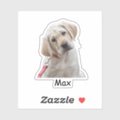 Custom photo Labrador Retriever puppy Sticker (Vel)