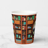 Custom Photo Library-Themed  Papieren Bekers (Rechts)