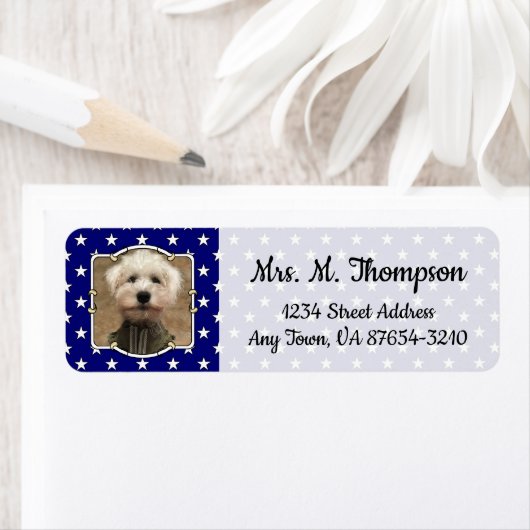 Custom Photo Lijst USA American Flag Patriotic Fun Etiket (Insitu)