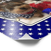 Custom Photo Lijst USA American Flag Patriotic Fun Foto Afdruk (Hoek)