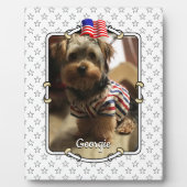 Custom Photo Lijst USA American Flag Patriotic Fun Fotoplaat (Voorkant)