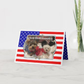 Custom Photo Lijst USA American Flag Patriotic Fun Kaart (Voorkant)