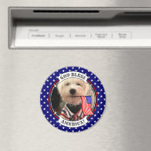 Custom Photo Lijst USA American Flag Patriotic Fun Magneet (Insitu (Vaatwasser))