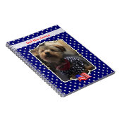 Custom Photo Lijst USA American Flag Patriotic Fun Notitieboek (Rechterzijde)