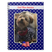 Custom Photo Lijst USA American Flag Patriotic Fun Notitieboek (Voorkant)