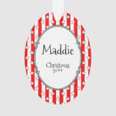 Custom Photo Lijst USA American Flag Patriotic Fun Ornament (achterkant)