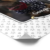 Custom Photo Lijst USA American Flag Patriotic Fun Poster (Hoek)