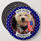 Custom Photo Lijst USA American Flag Patriotic Fun Ronde Button 6,0 Cm (Voorkant /achterkant)