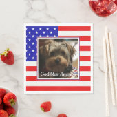 Custom Photo Lijst USA American Flag Patriotic Fun Servet (Insitu)