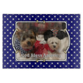 Custom Photo Lijst USA American Flag Patriotic Fun Snijplank (Voorkant)
