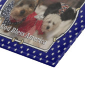 Custom Photo Lijst USA American Flag Patriotic Fun Snijplank (Hoek)