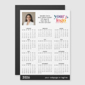 Custom Photo Logo 2026 Magnetic Calendar (Voorkant / Achterkant)